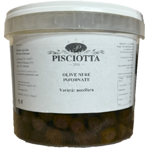 Olive nere infornate secchiello